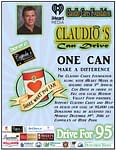 Claudio's Care Drive collects cans to fill Hudson Valley food pantries.