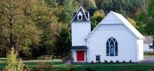 Church on a hill