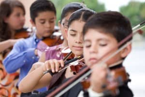 Children Playing Violin